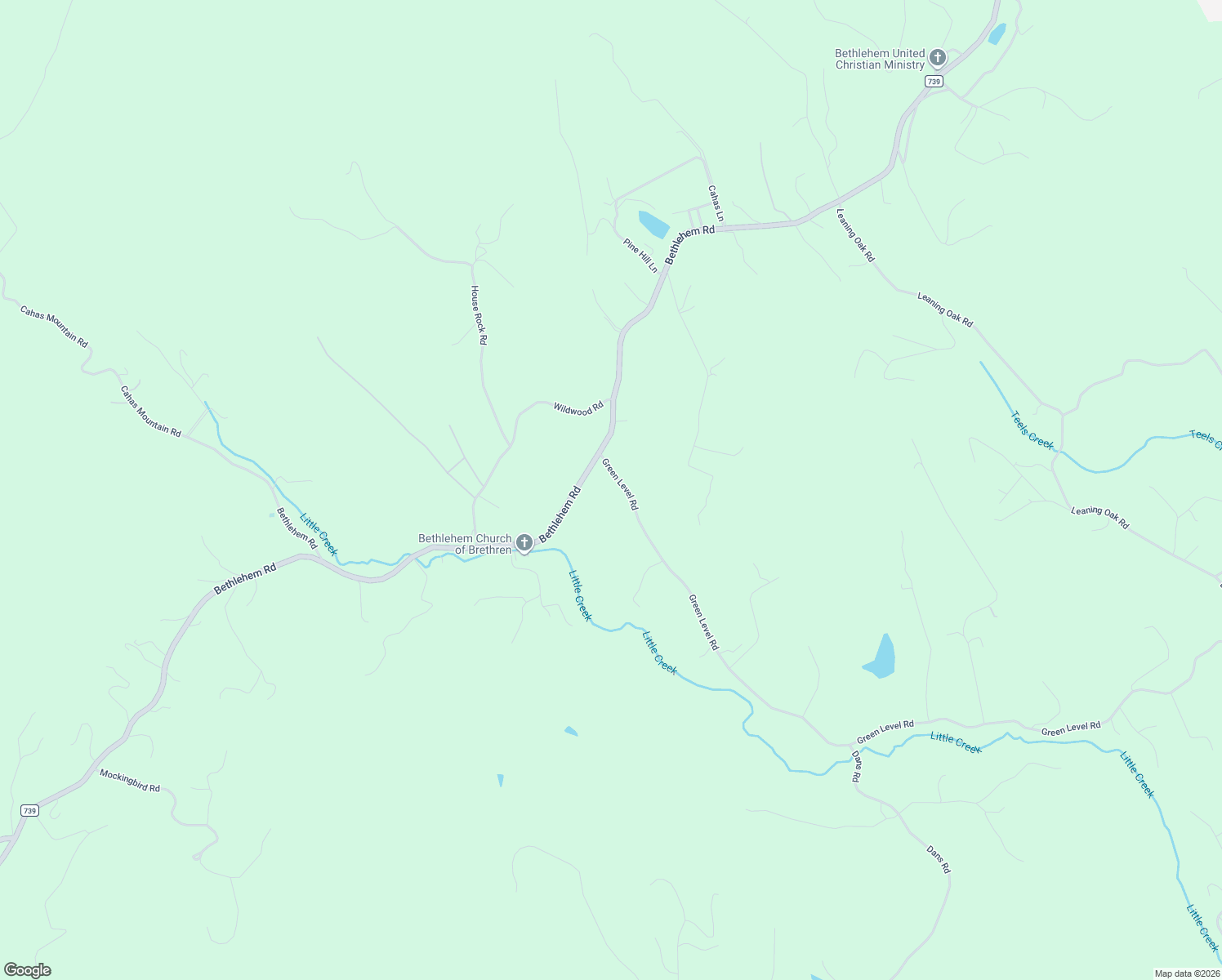 map of restaurants, bars, coffee shops, grocery stores, and more near 84 Green Level Road in Boones Mill