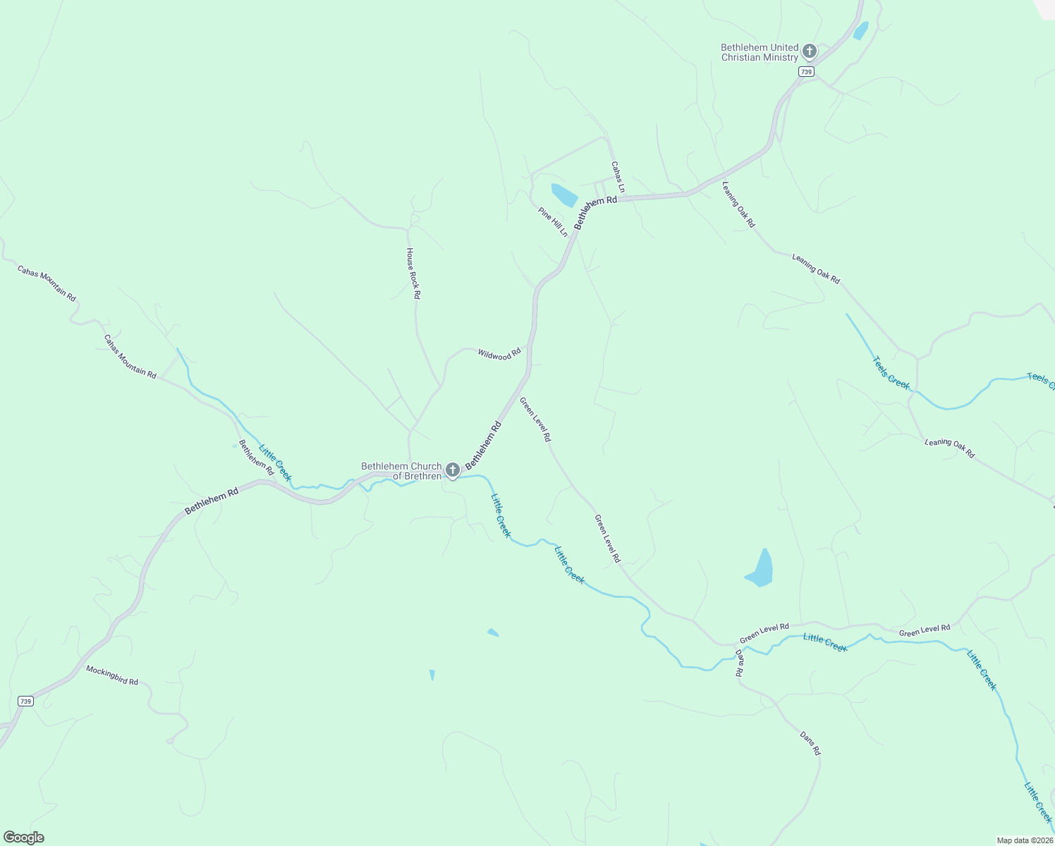 map of restaurants, bars, coffee shops, grocery stores, and more near 84 Green Level Road in Boones Mill