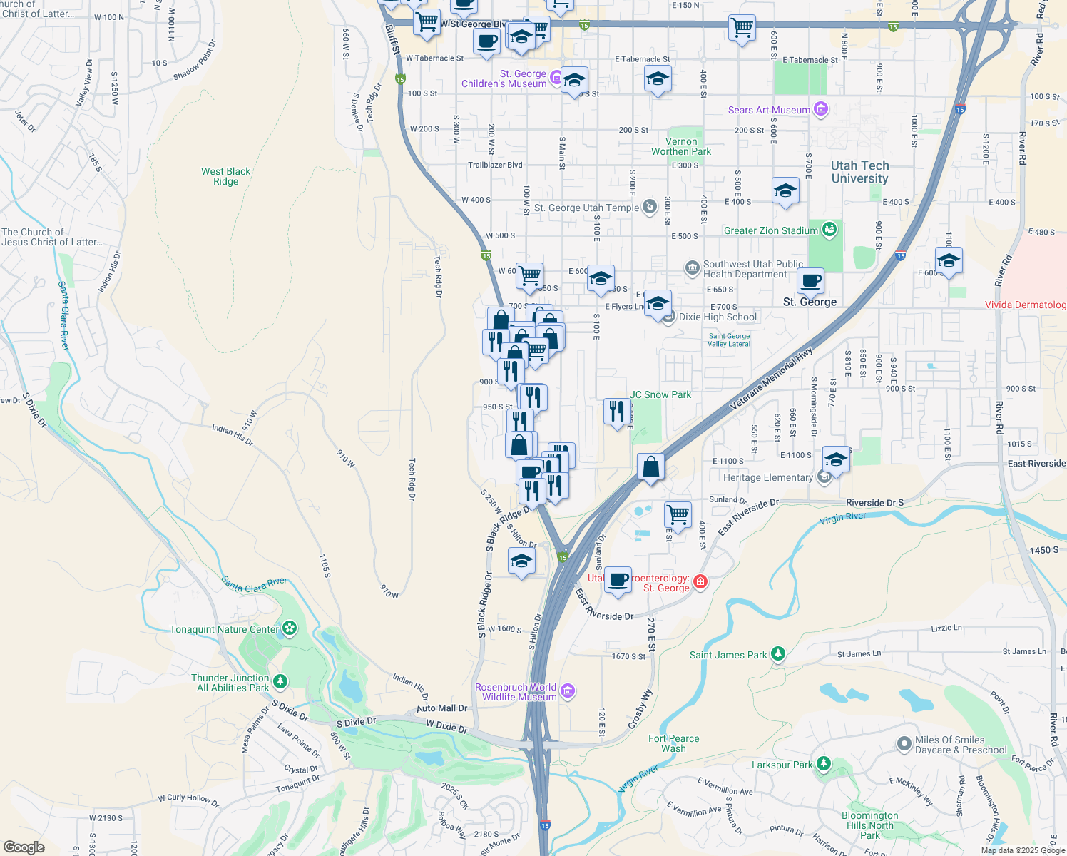 1031 South Bluff Street, St. UT Walk Score