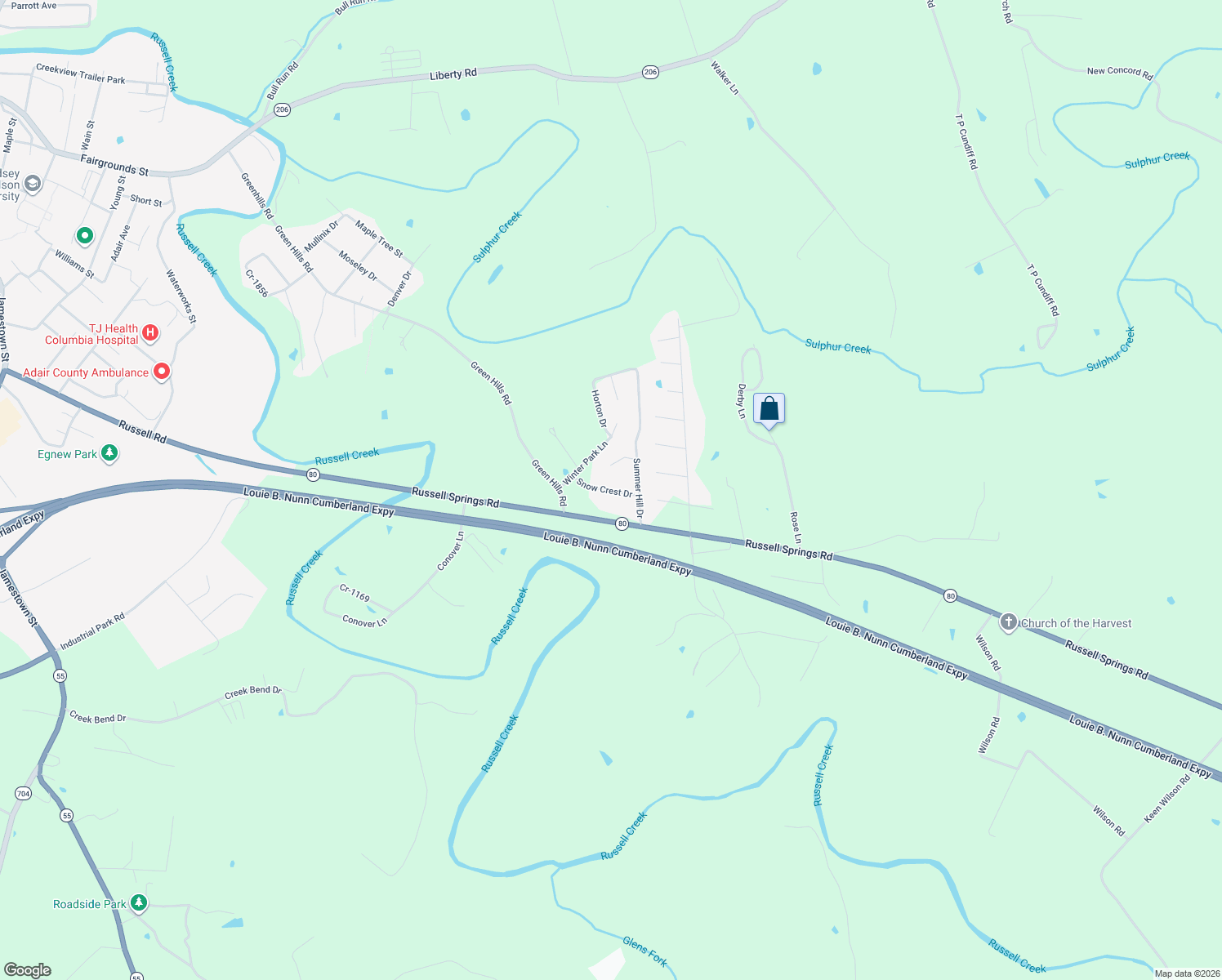 map of restaurants, bars, coffee shops, grocery stores, and more near 111 Snow Crest Drive in Columbia