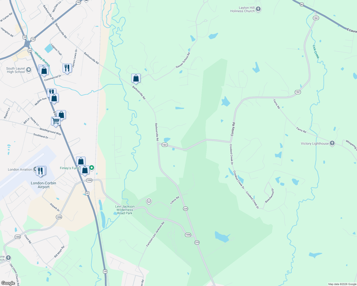 map of restaurants, bars, coffee shops, grocery stores, and more near 220 Conley Road in London