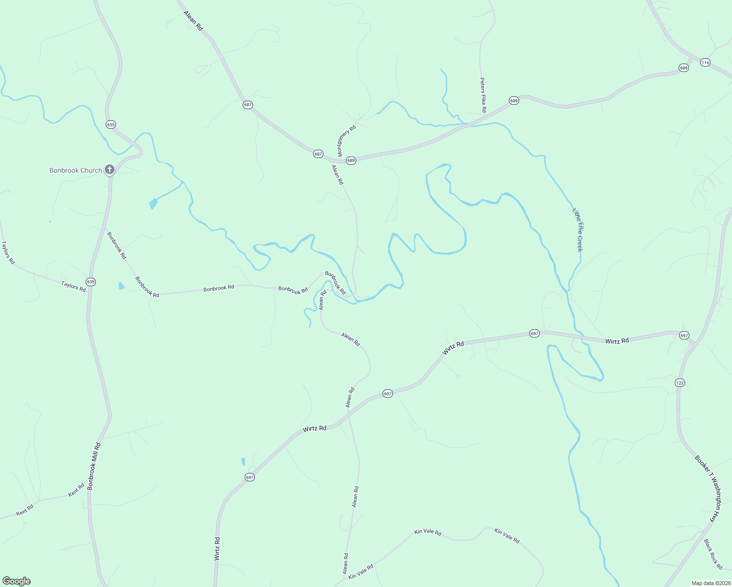 map of restaurants, bars, coffee shops, grocery stores, and more near 1700-1724 Alean Road in Wirtz