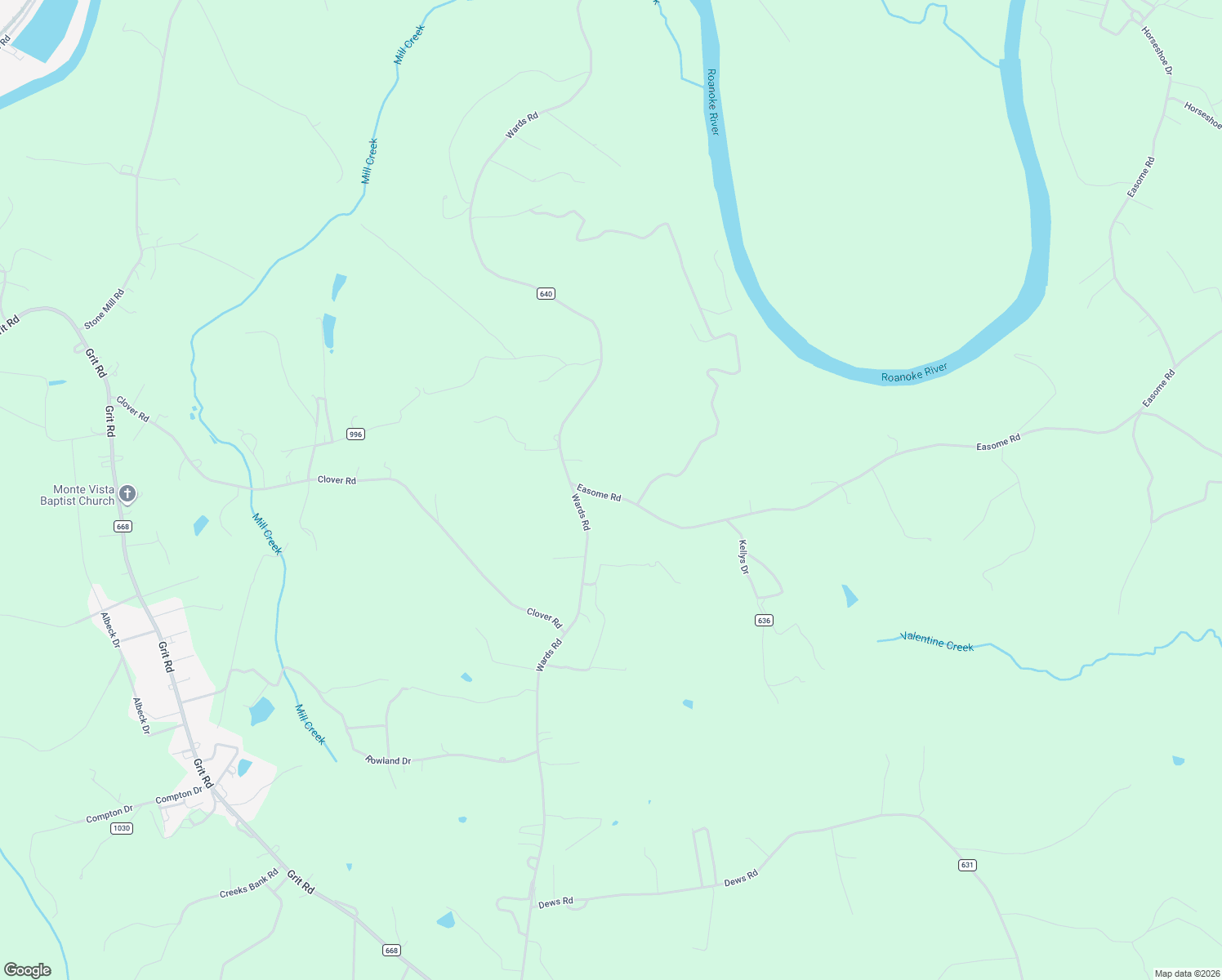 map of restaurants, bars, coffee shops, grocery stores, and more near 221 Easome Road in Hurt