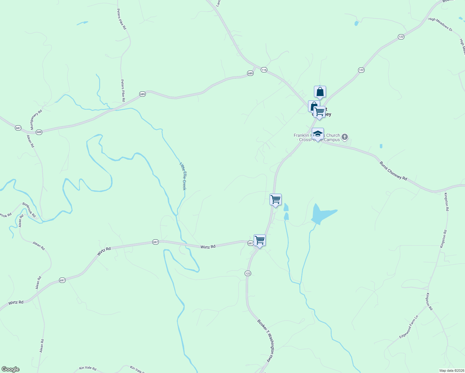 map of restaurants, bars, coffee shops, grocery stores, and more near 2-298 Halsey Court in Wirtz