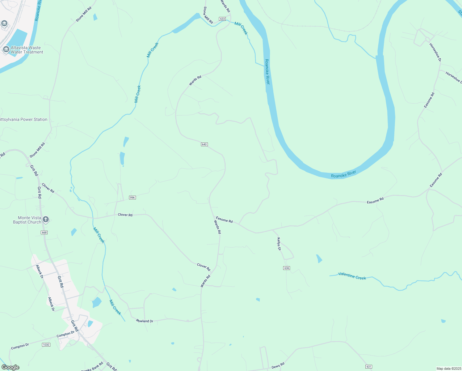 map of restaurants, bars, coffee shops, grocery stores, and more near 5912 Wards Road in Hurt