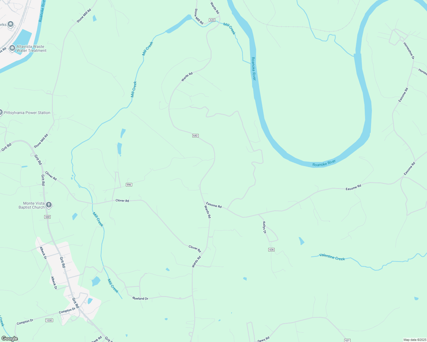 map of restaurants, bars, coffee shops, grocery stores, and more near 5912 Wards Road in Hurt