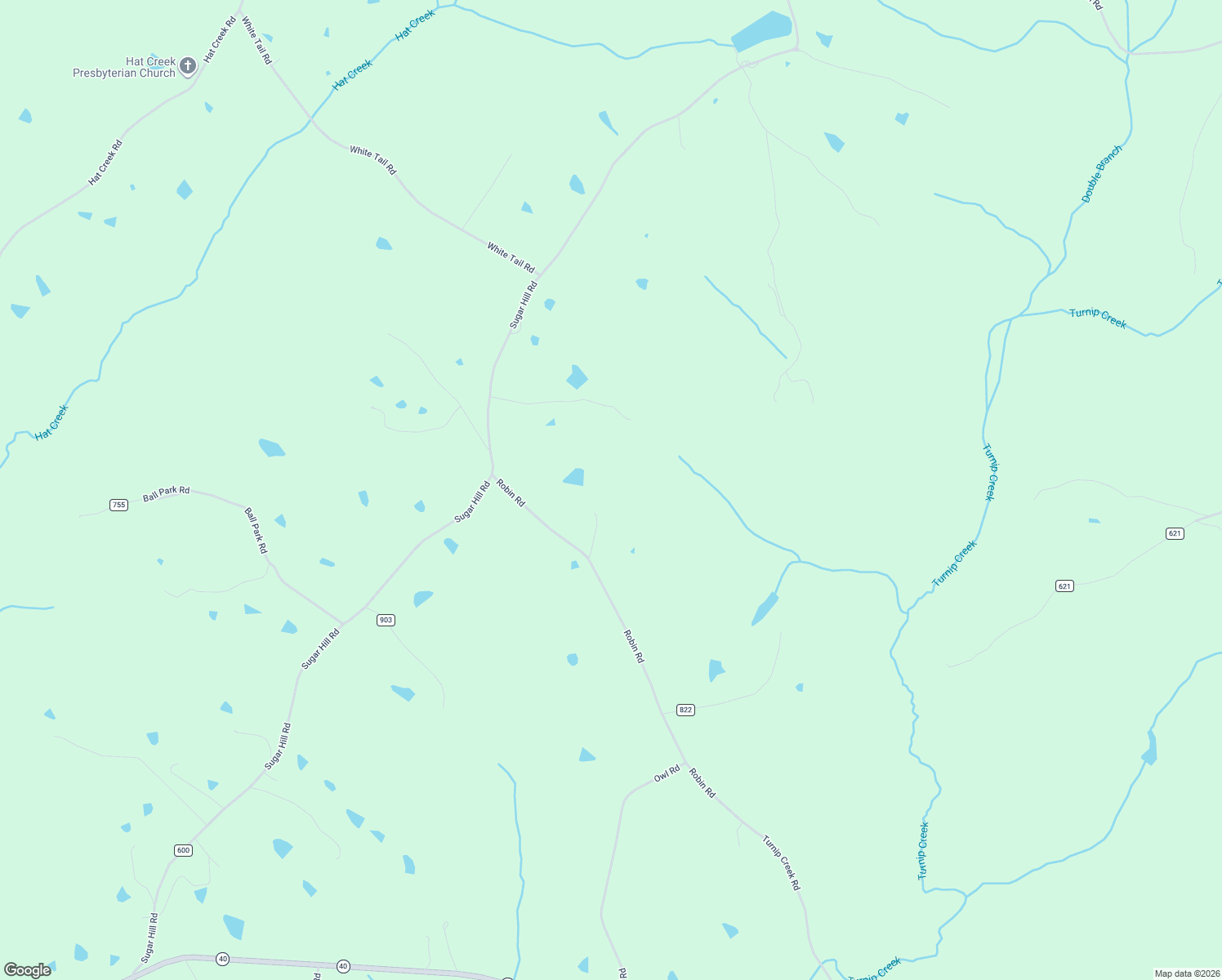 map of restaurants, bars, coffee shops, grocery stores, and more near 324 Robin Road in Brookneal