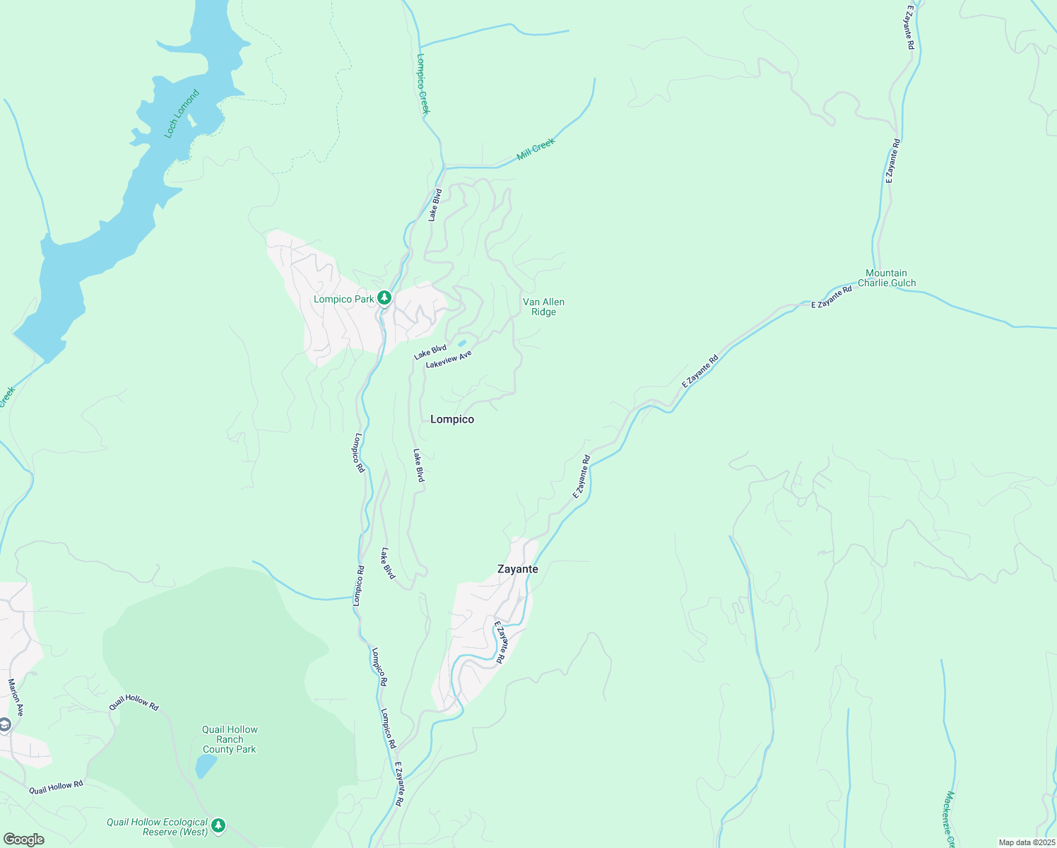 map of restaurants, bars, coffee shops, grocery stores, and more near 100 Stardust Lane in Felton