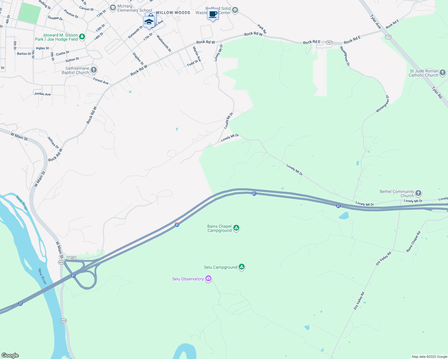 map of restaurants, bars, coffee shops, grocery stores, and more near in Fairlawn