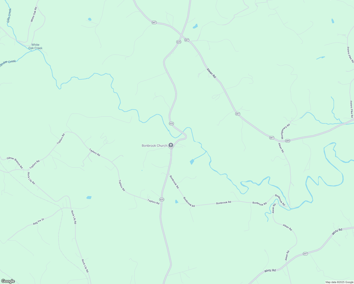 map of restaurants, bars, coffee shops, grocery stores, and more near 4050 State Route 635 in Boones Mill