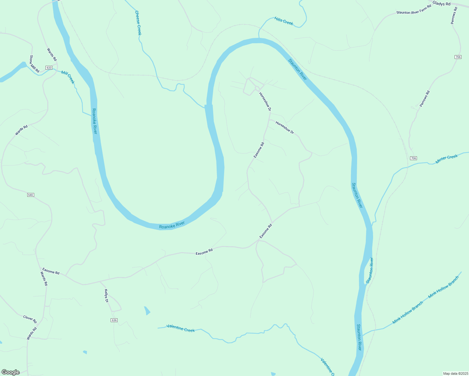 map of restaurants, bars, coffee shops, grocery stores, and more near 2453 Easome Road in Hurt