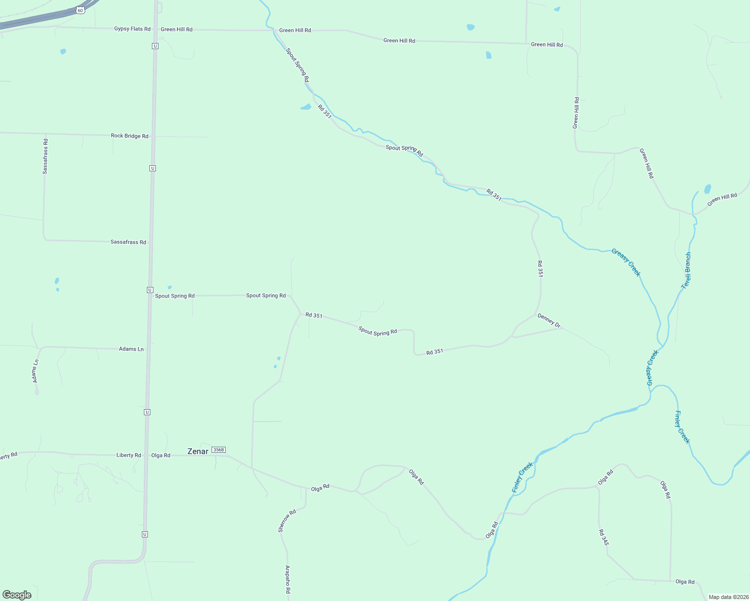 map of restaurants, bars, coffee shops, grocery stores, and more near 979 Spout Spring Road in Fordland