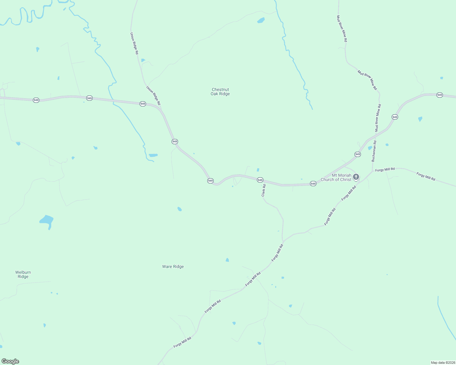 map of restaurants, bars, coffee shops, grocery stores, and more near 3166-3254 Highway 949 in Muhlenberg