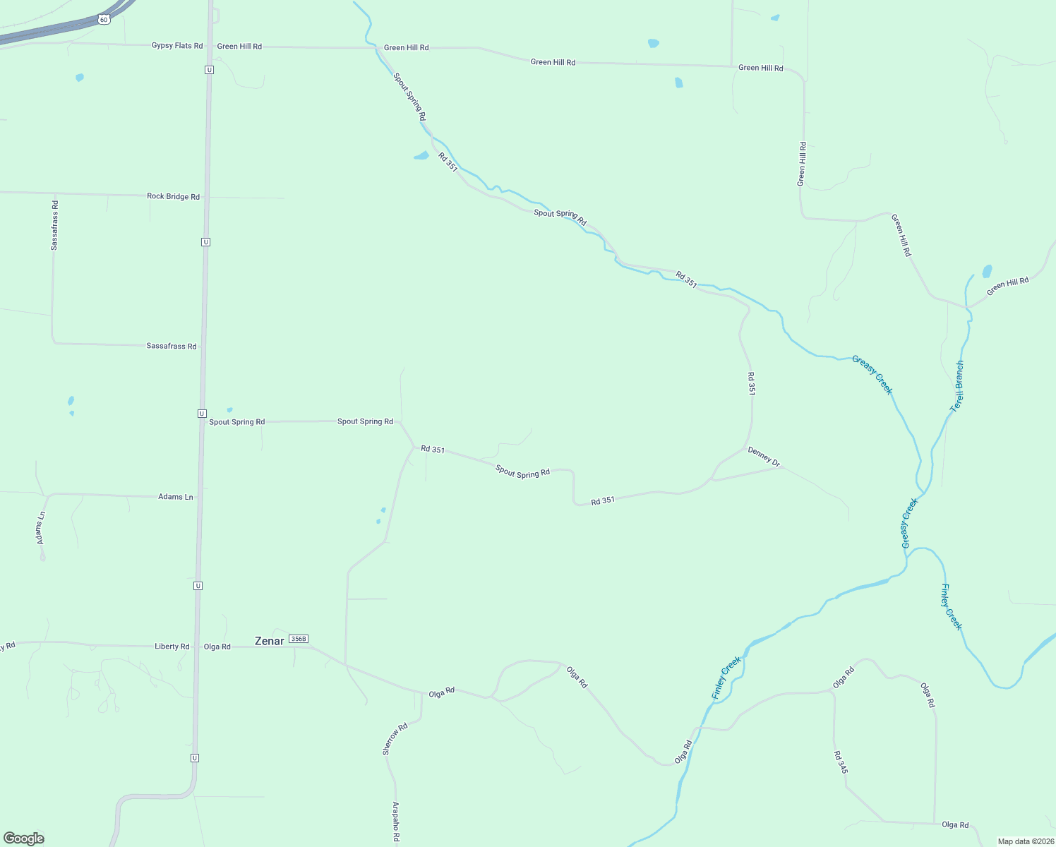 map of restaurants, bars, coffee shops, grocery stores, and more near 979 Spout Spring Road in Fordland