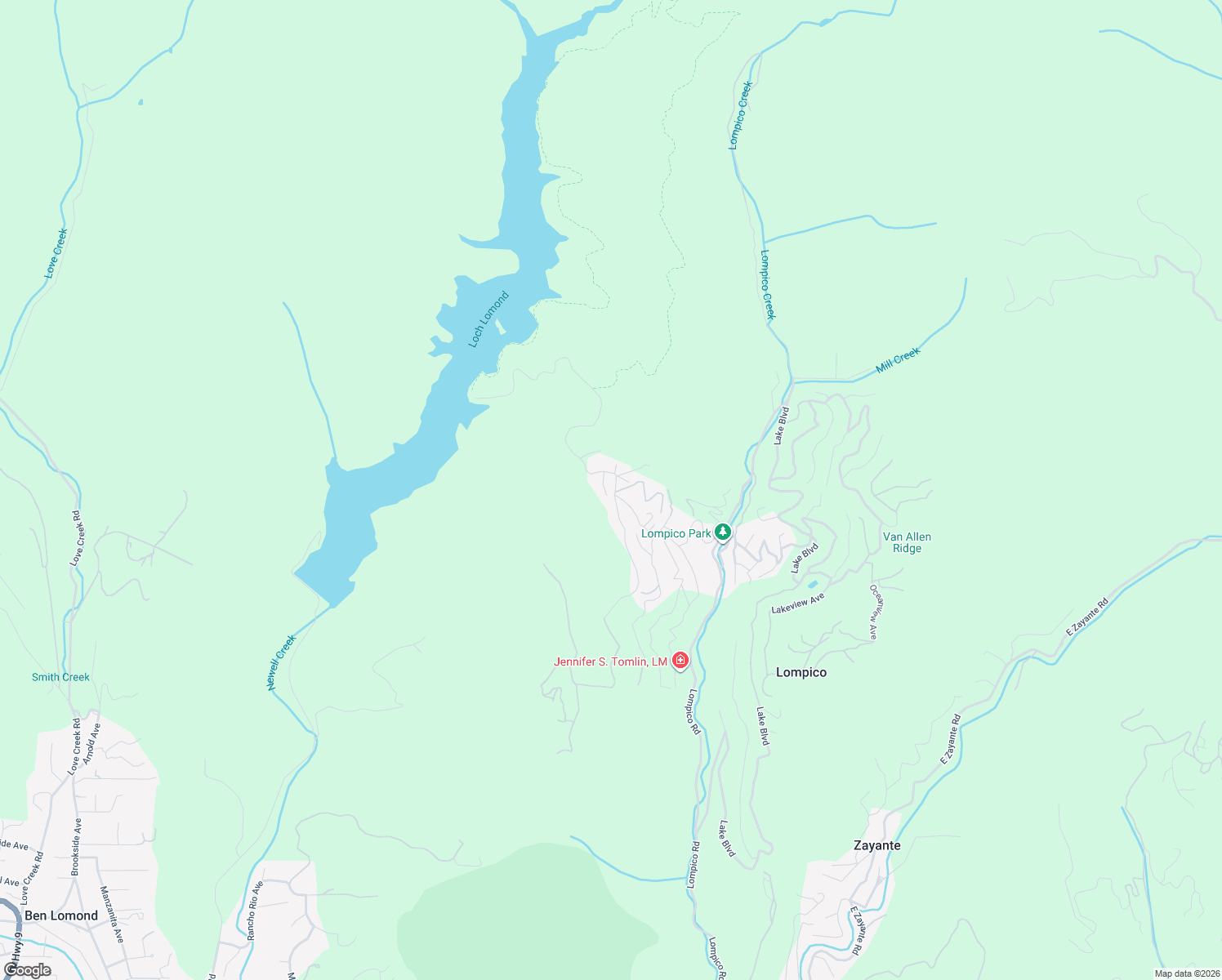 map of restaurants, bars, coffee shops, grocery stores, and more near 10901 Sequoia Avenue in Felton