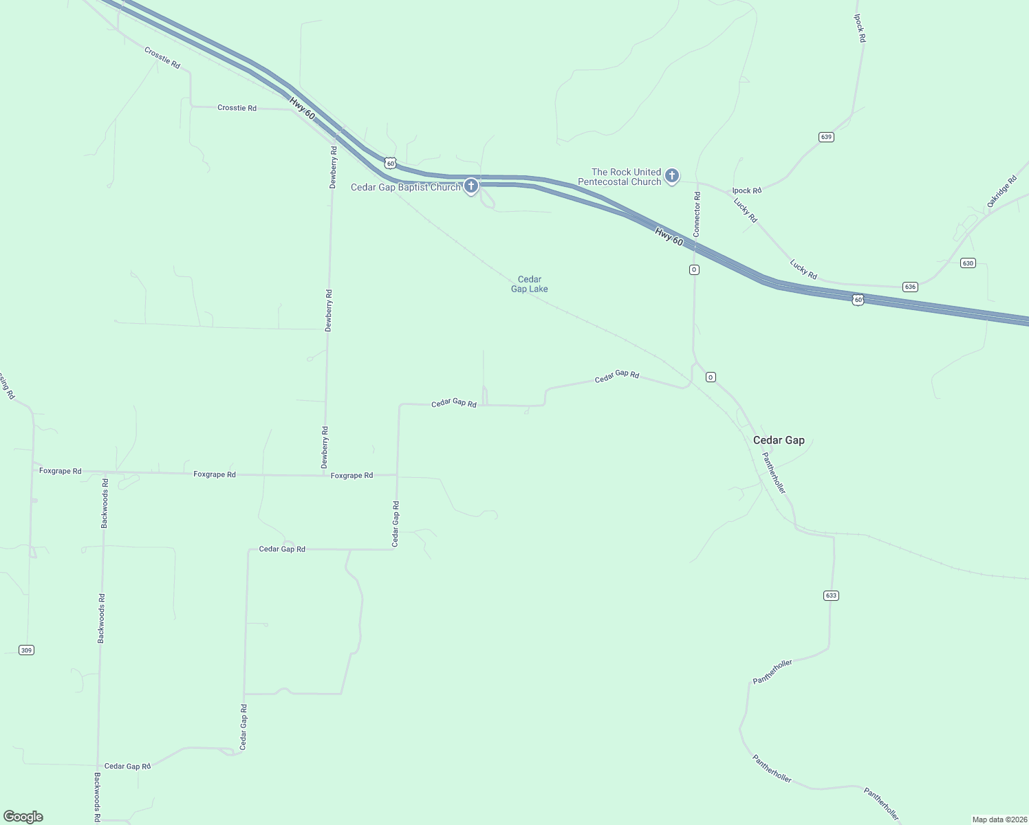 map of restaurants, bars, coffee shops, grocery stores, and more near 2604 Cedar Gap Road in Seymour