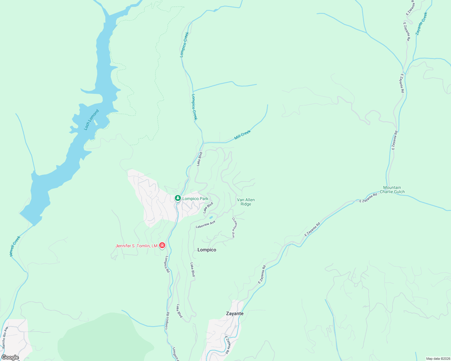 map of restaurants, bars, coffee shops, grocery stores, and more near 12040 Madrone Avenue in Felton