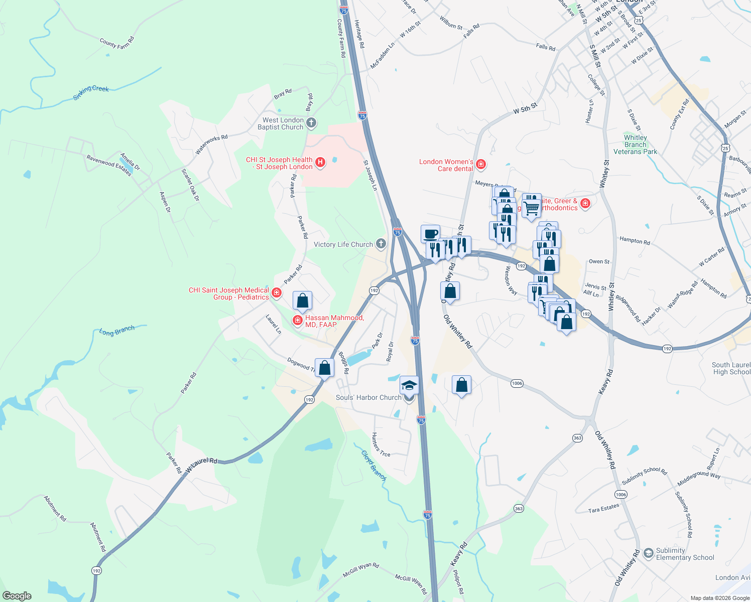 map of restaurants, bars, coffee shops, grocery stores, and more near 10 Chestnut Road in London