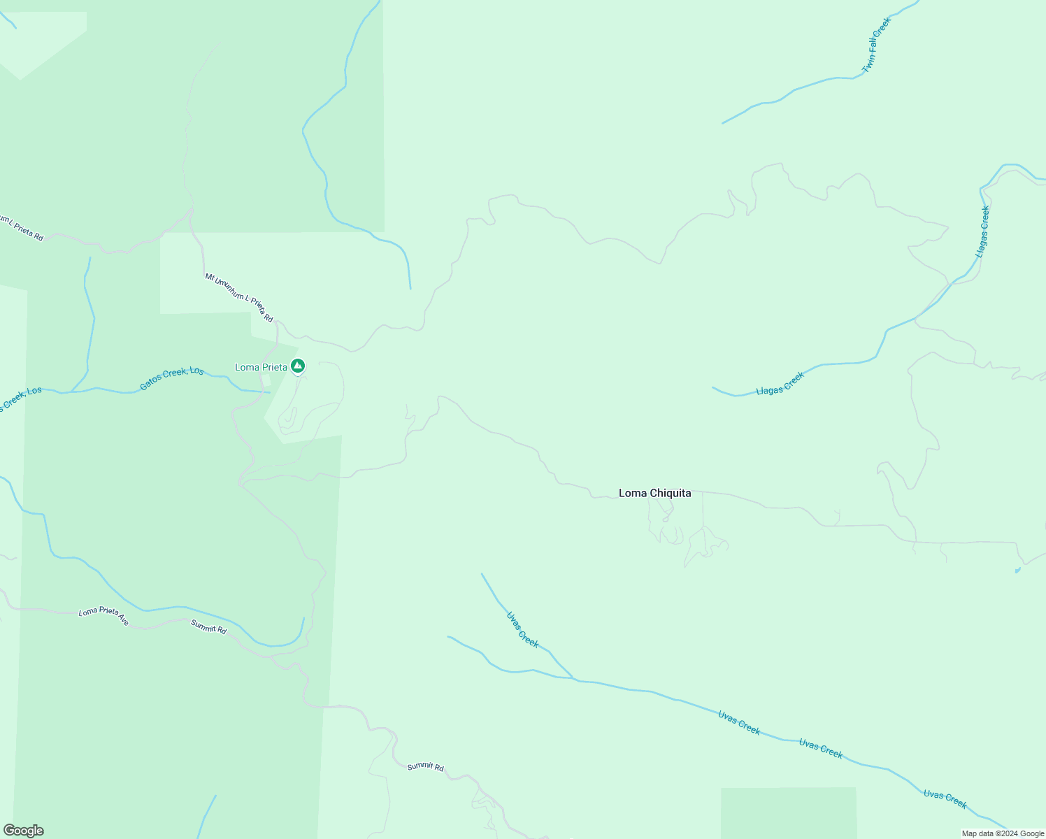 map of restaurants, bars, coffee shops, grocery stores, and more near 33501 Loma Chiquita Road in Los Gatos