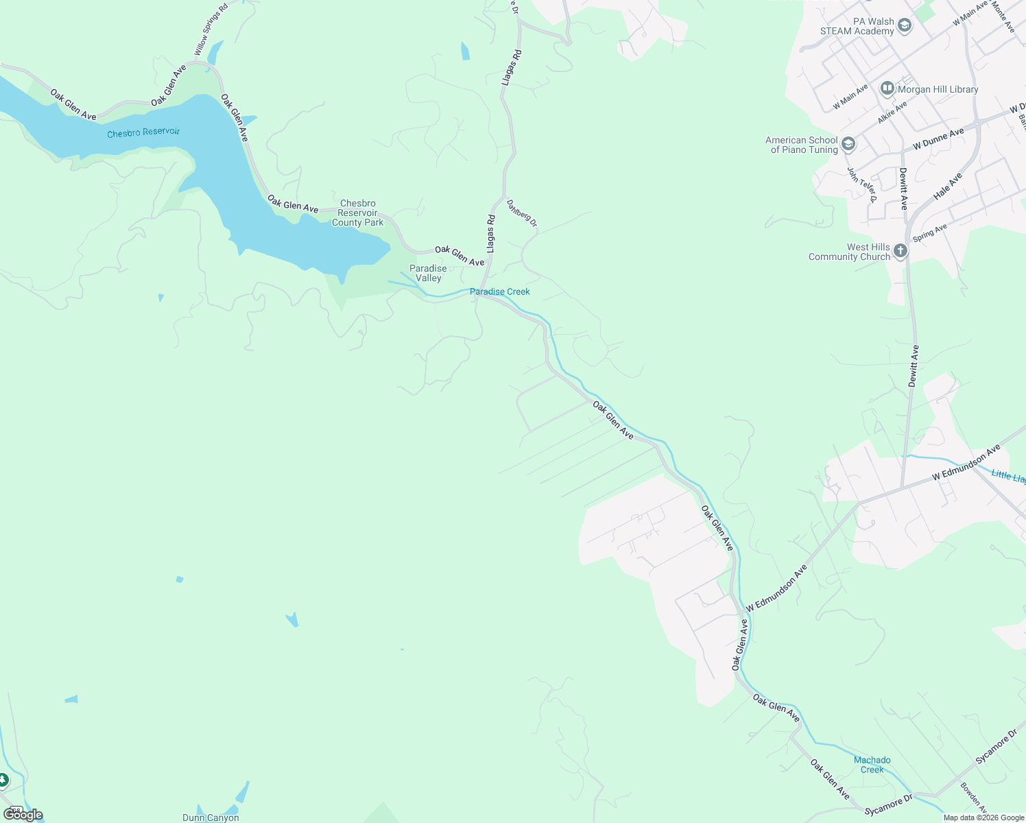 map of restaurants, bars, coffee shops, grocery stores, and more near 16669 Walter Breton Drive in Morgan Hill