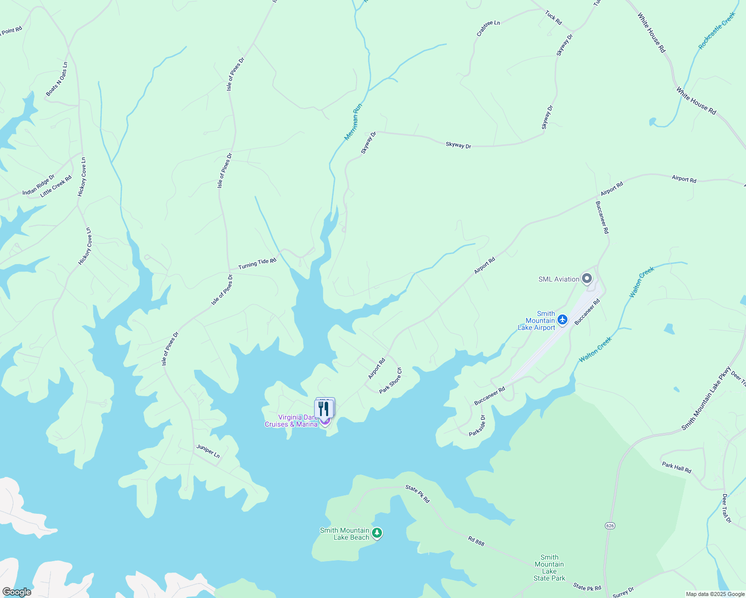 map of restaurants, bars, coffee shops, grocery stores, and more near 1265 Diane Drive in Moneta