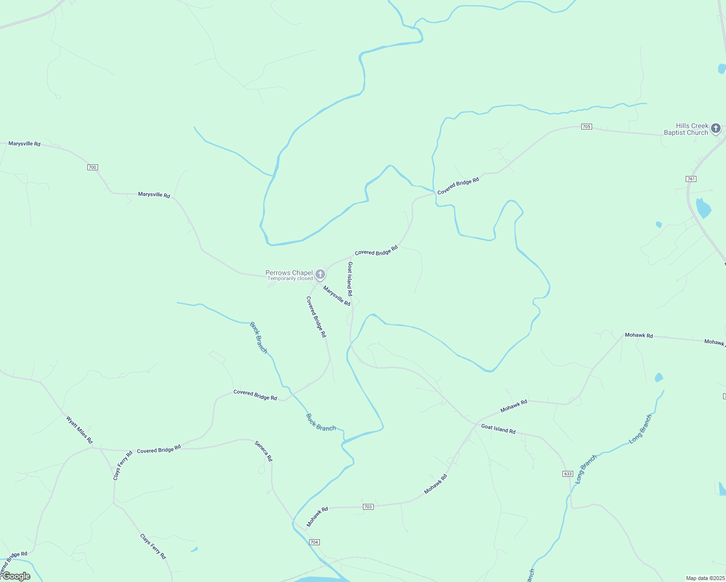 map of restaurants, bars, coffee shops, grocery stores, and more near 152 Goat Island Road in Gladys