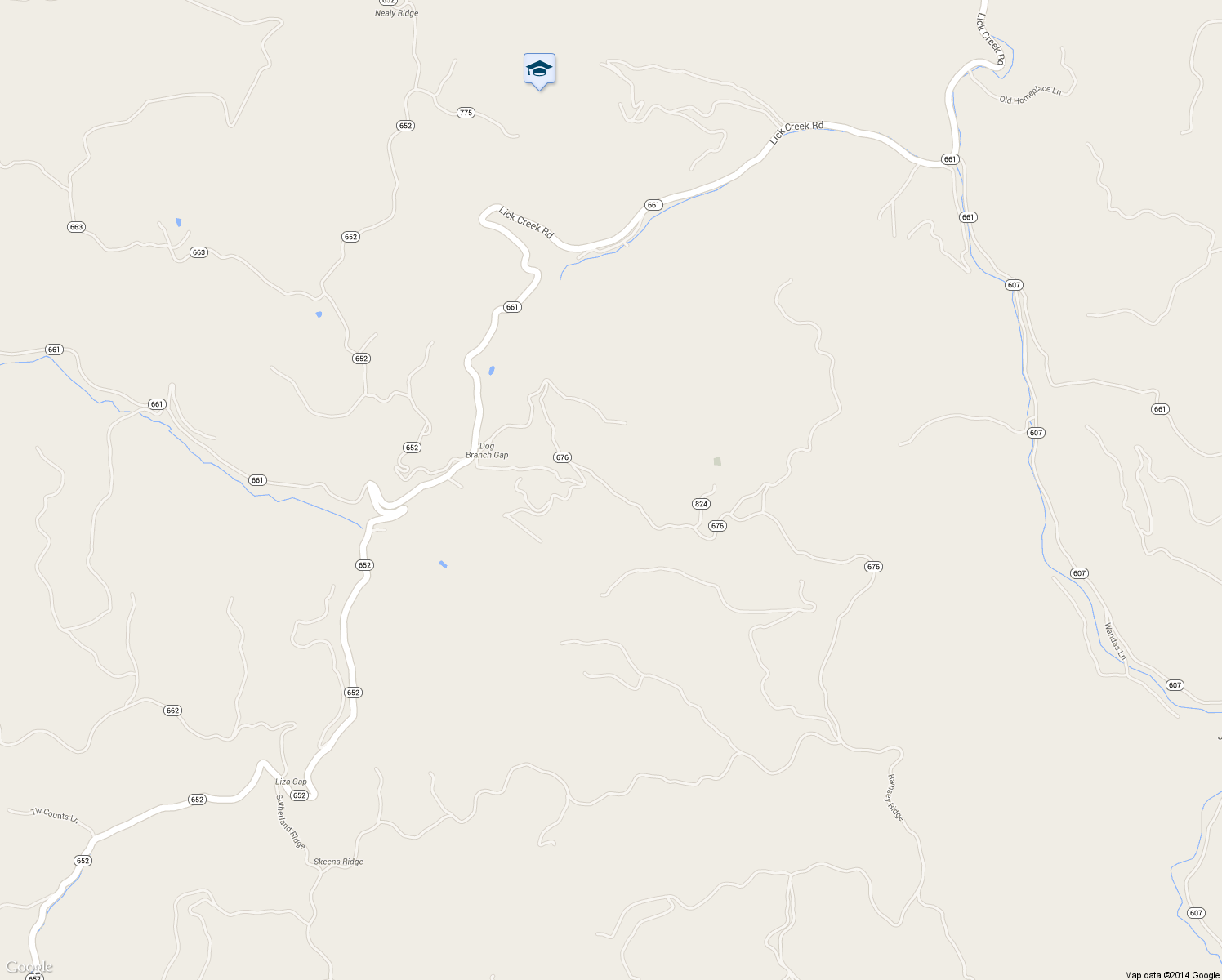 map of restaurants, bars, coffee shops, grocery stores, and more near State Route 676 in Clinchco