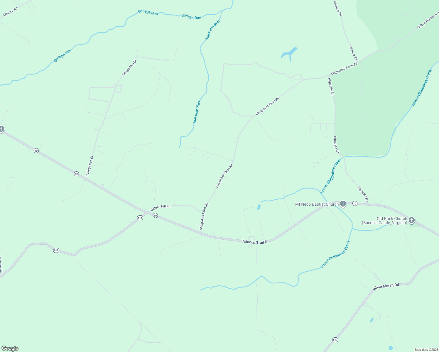 map of restaurants, bars, coffee shops, grocery stores, and more near 493 Chippokes Farm Rd in Surry