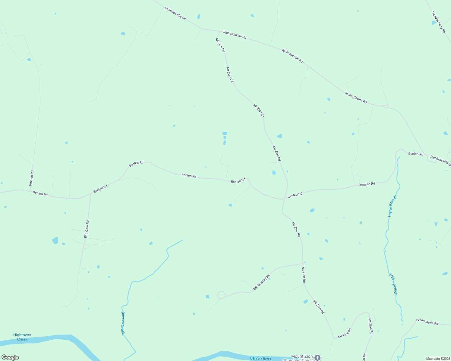 map of restaurants, bars, coffee shops, grocery stores, and more near 1739 Benleo Road in Bowling Green