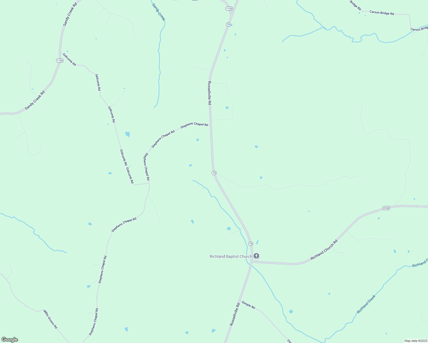 map of restaurants, bars, coffee shops, grocery stores, and more near Russellville Road in Morgantown