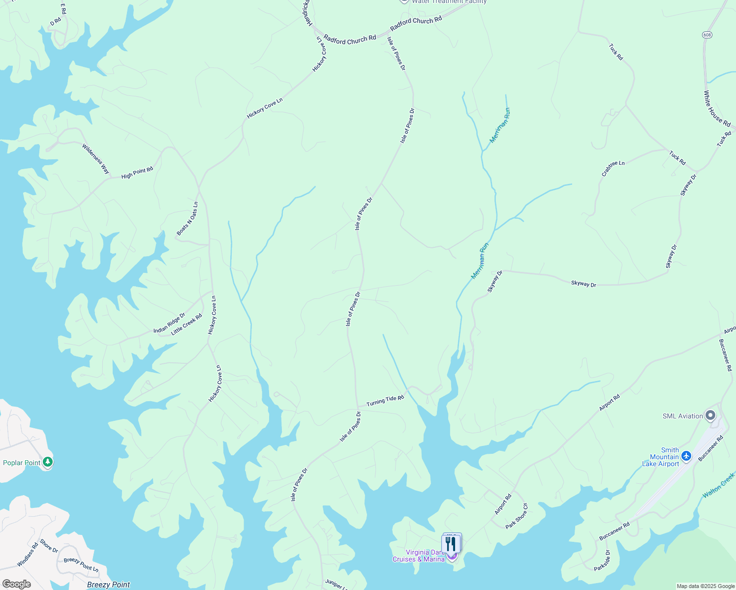 map of restaurants, bars, coffee shops, grocery stores, and more near 2342 Isle of Pines Dr in Moneta