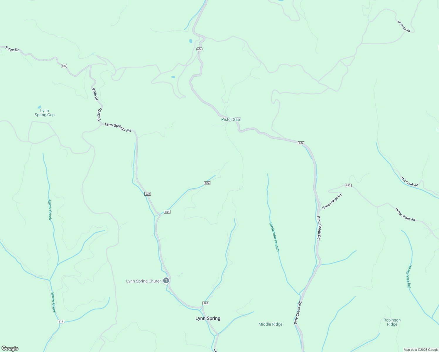 map of restaurants, bars, coffee shops, grocery stores, and more near 643 Jackie Dye Road in Swords Creek