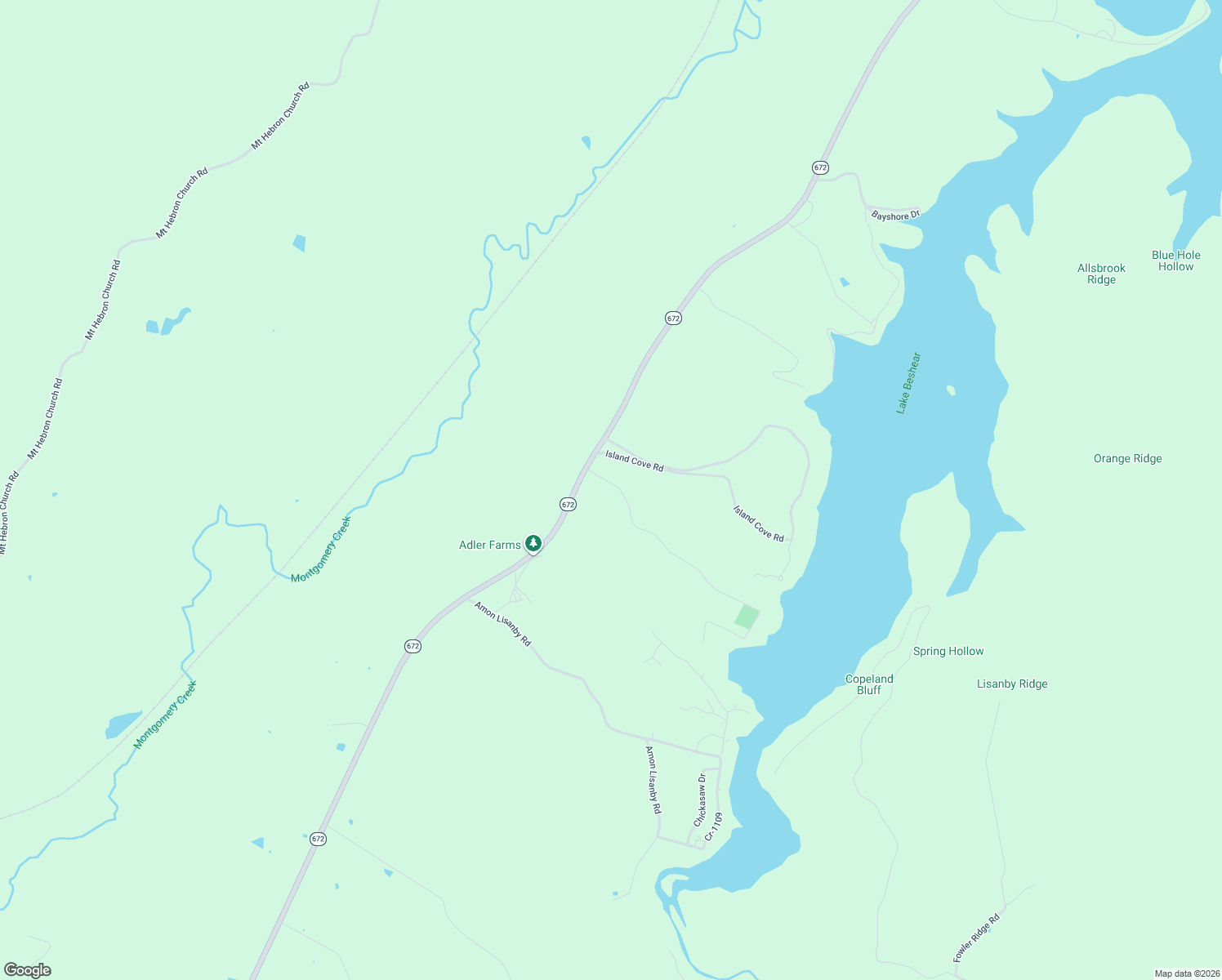 map of restaurants, bars, coffee shops, grocery stores, and more near Alexander Road in Dawson Springs