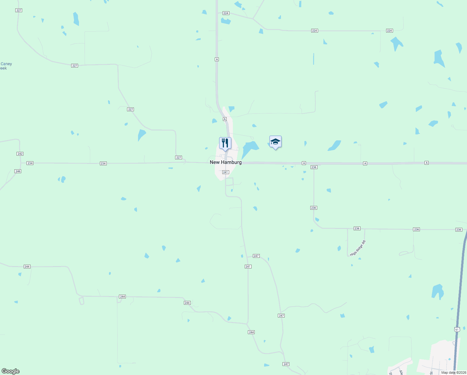 map of restaurants, bars, coffee shops, grocery stores, and more near 5 Kern Dr in Benton