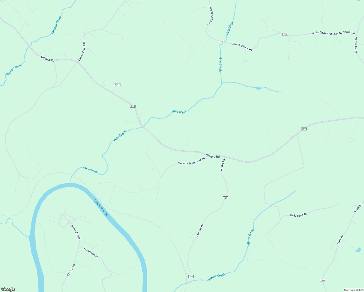 map of restaurants, bars, coffee shops, grocery stores, and more near 6115 Gladys Road in Altavista