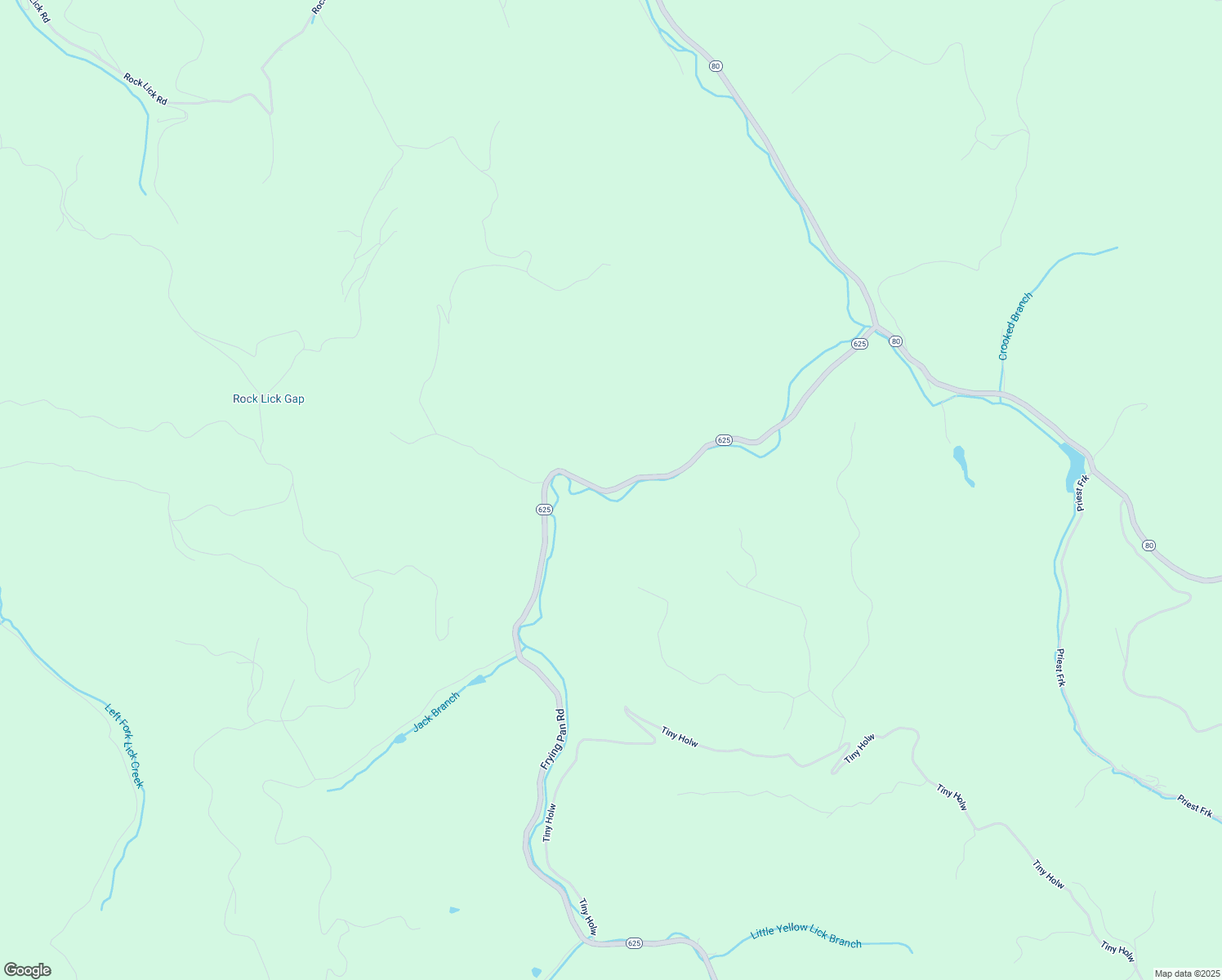 map of restaurants, bars, coffee shops, grocery stores, and more near 858 Frying Pan Road in Birchleaf