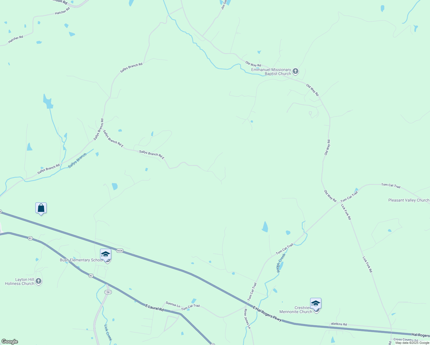 map of restaurants, bars, coffee shops, grocery stores, and more near 1110 Sallys Branch Road East in London
