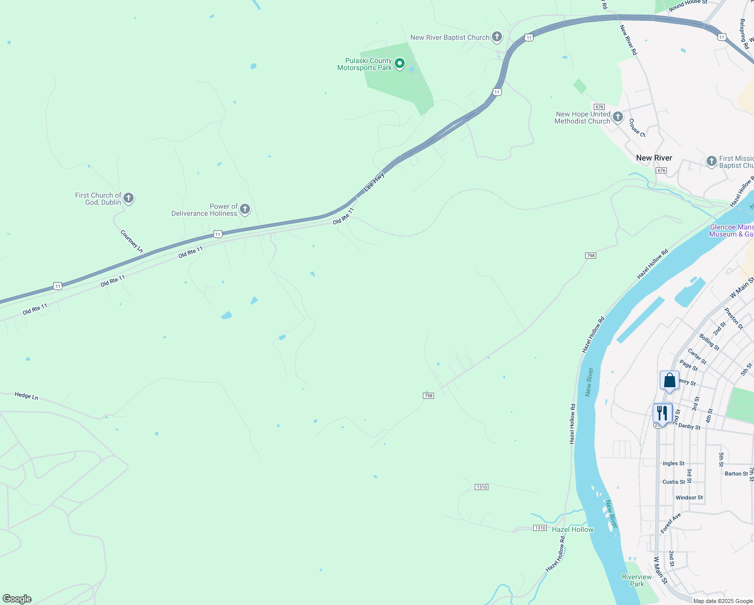 map of restaurants, bars, coffee shops, grocery stores, and more near 6698 Old Route 11 in Fairlawn