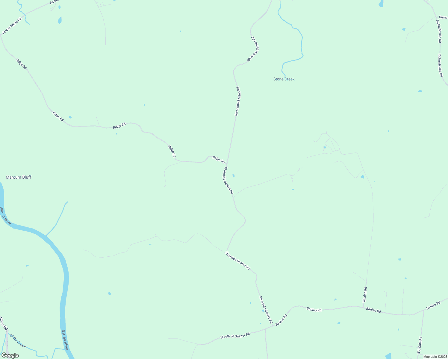 map of restaurants, bars, coffee shops, grocery stores, and more near 1528 Riverside Benleo Road in Bowling Green