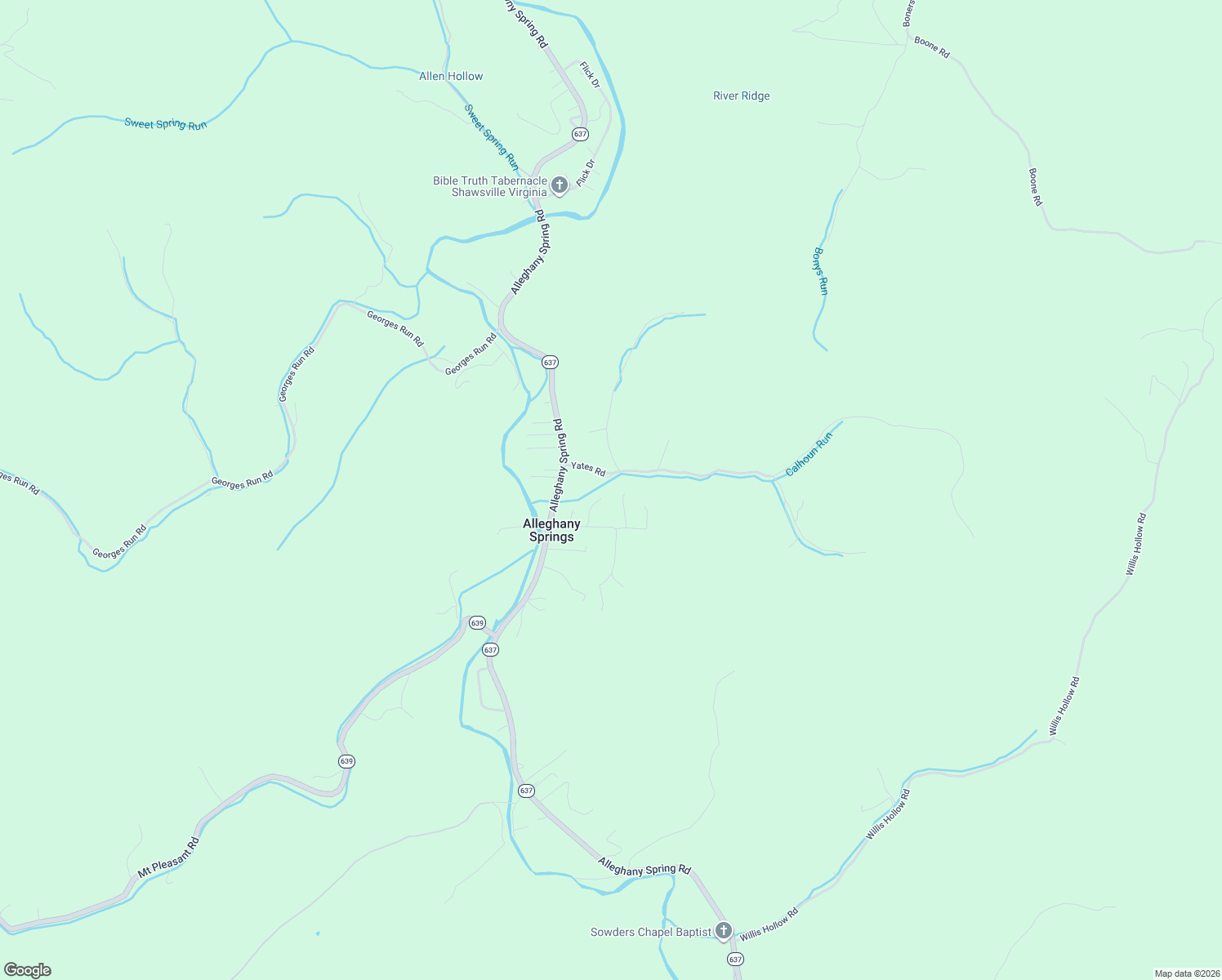 map of restaurants, bars, coffee shops, grocery stores, and more near 3678 Gazebo Drive in Shawsville