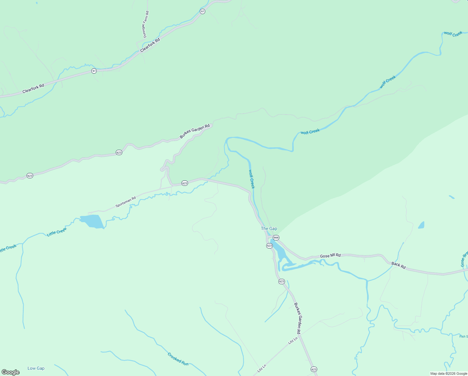 map of restaurants, bars, coffee shops, grocery stores, and more near 5154 Burkes Garden Road in Tazewell