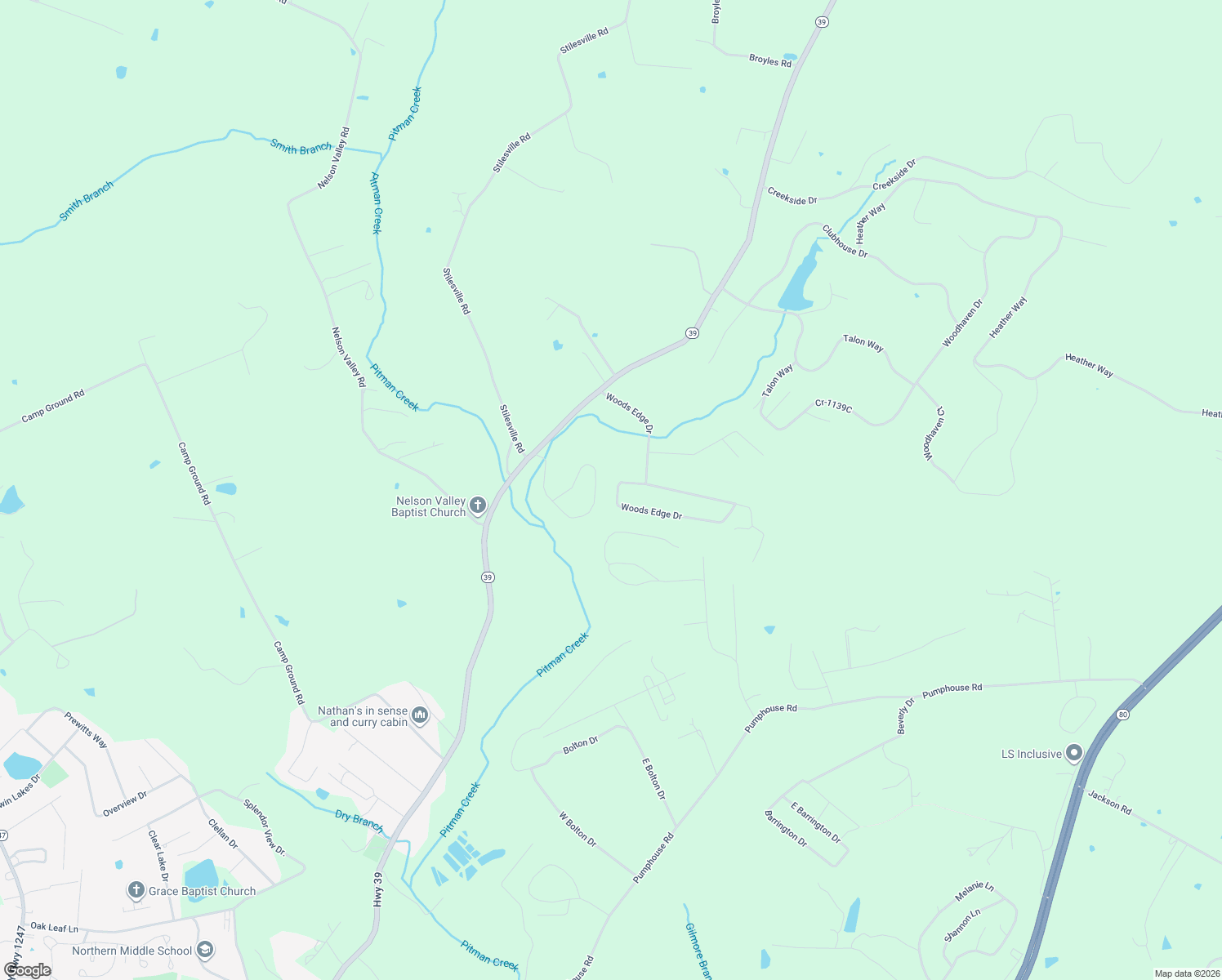 map of restaurants, bars, coffee shops, grocery stores, and more near 399 Woods Edge Drive in Somerset