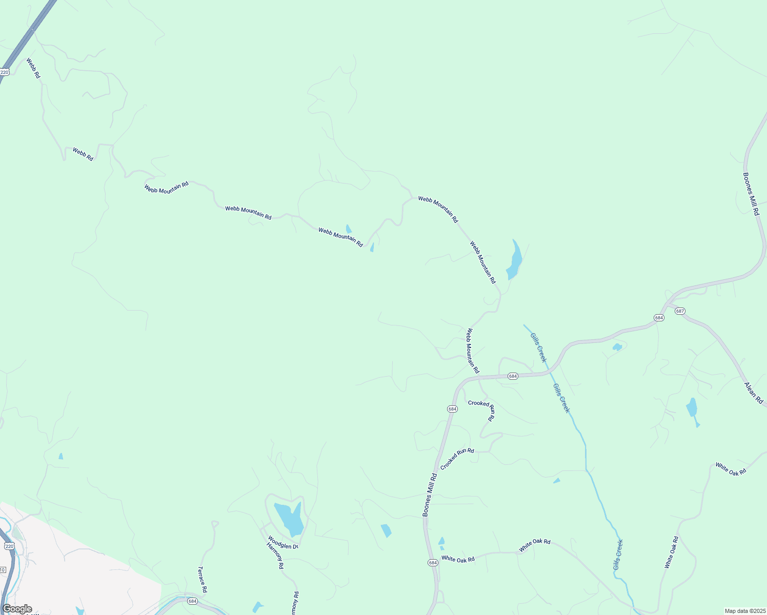 map of restaurants, bars, coffee shops, grocery stores, and more near 565 Black Bear Lane in Boones Mill