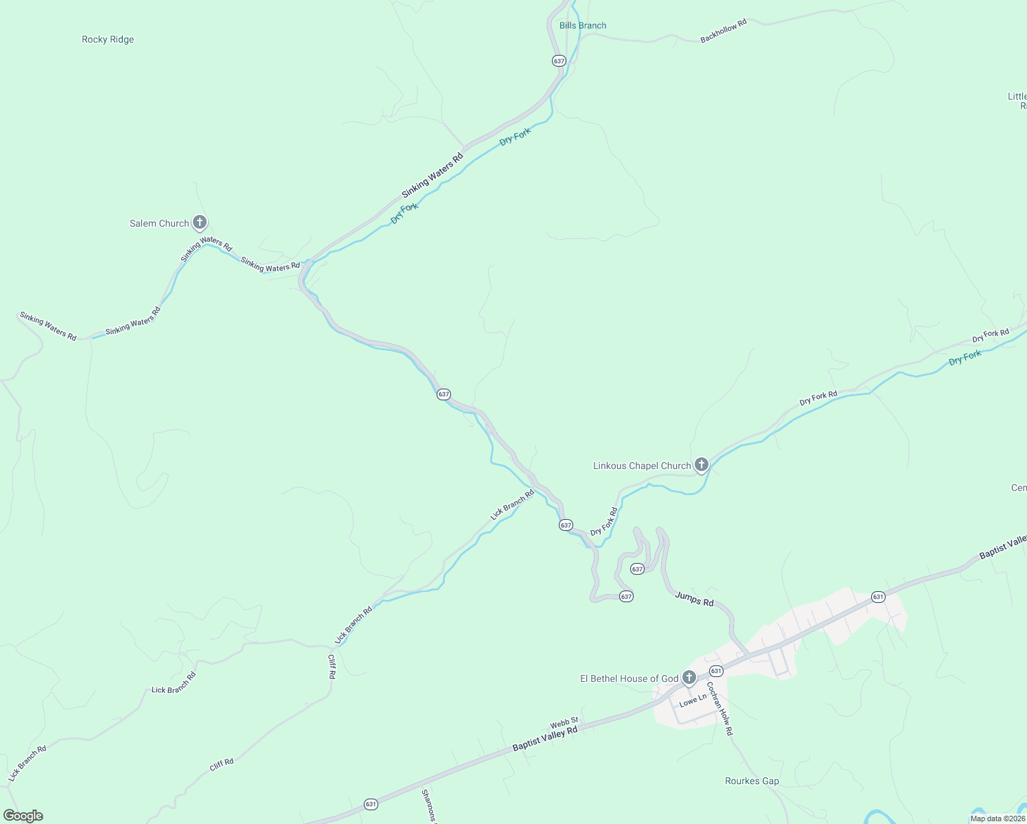 map of restaurants, bars, coffee shops, grocery stores, and more near 5757 Dry Fork Road in Cedar Bluff