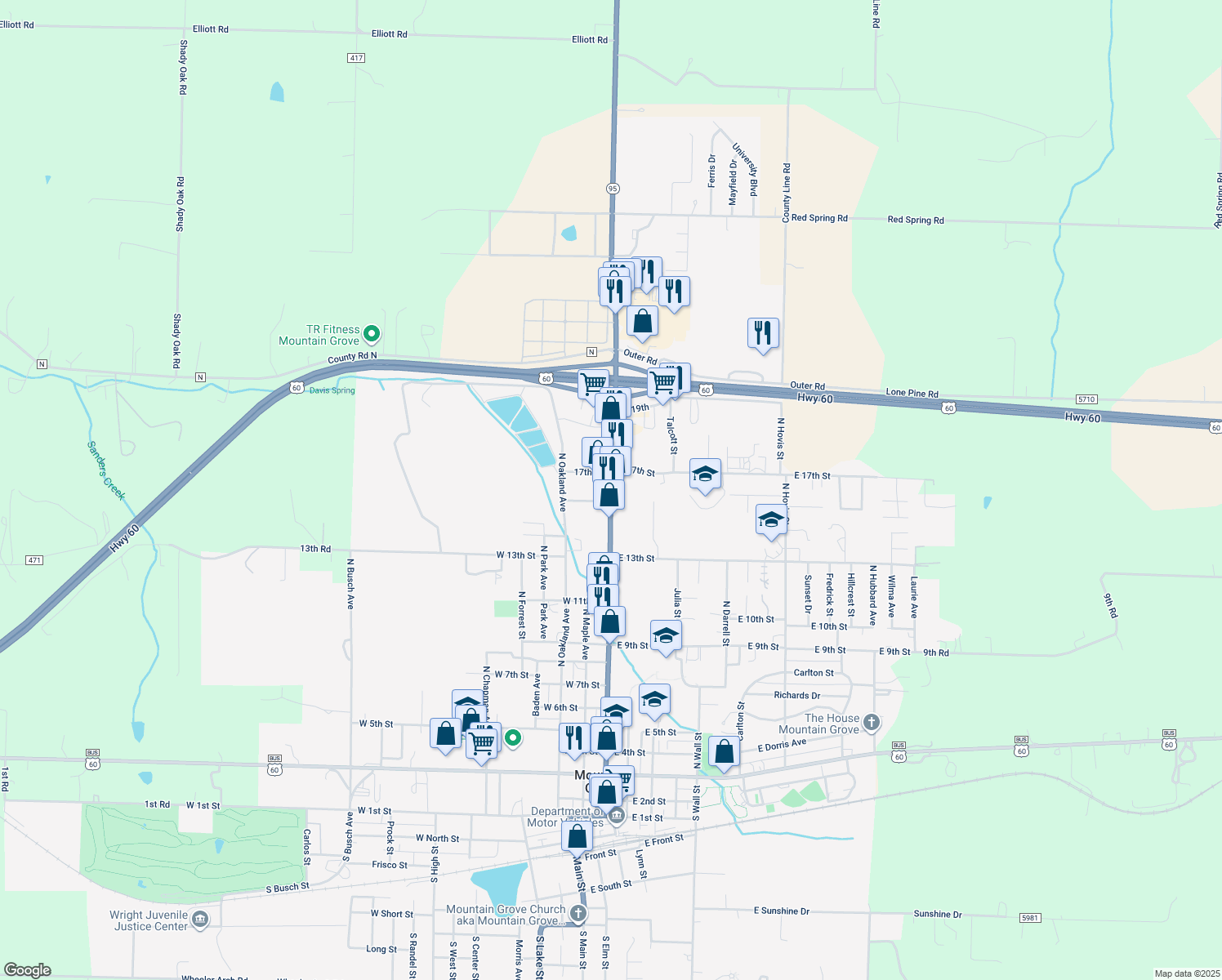 North Main Avenue, Mountain Grove MO Walk Score