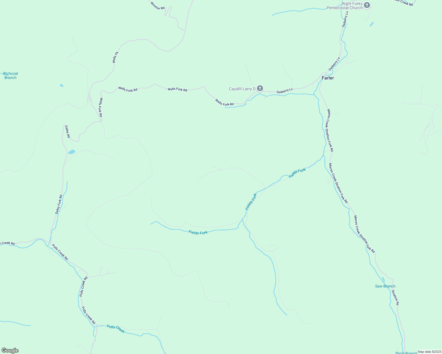 map of restaurants, bars, coffee shops, grocery stores, and more near 498 Bailey Branch Road in Viper