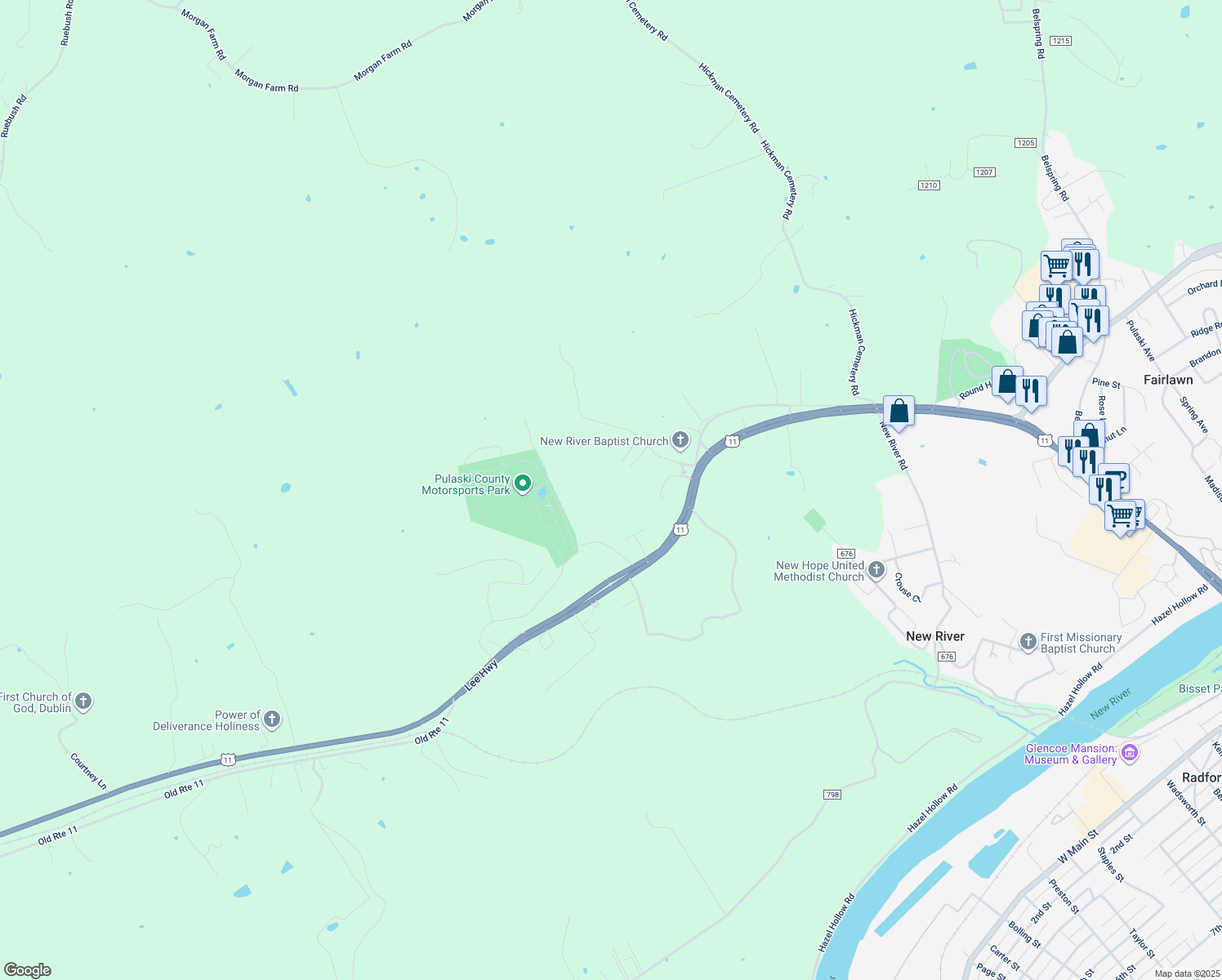 6591 Camelot Farms Road, Fairlawn VA Walk Score
