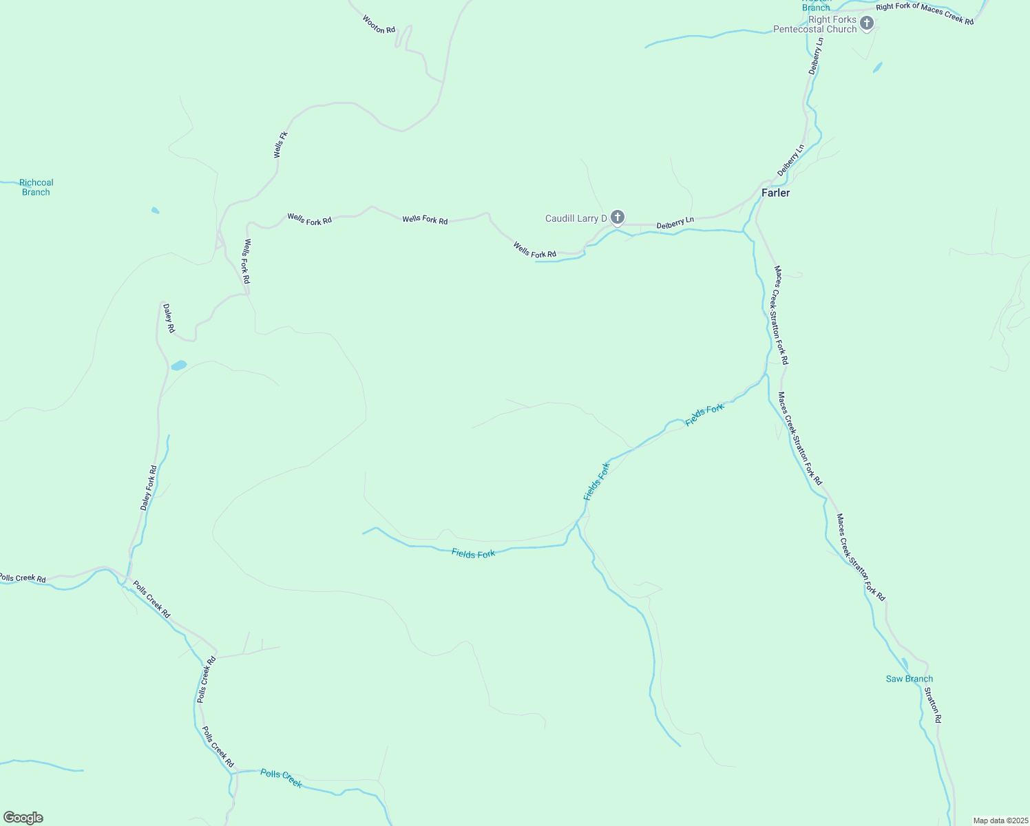 map of restaurants, bars, coffee shops, grocery stores, and more near 498 Bailey Branch Road in Viper