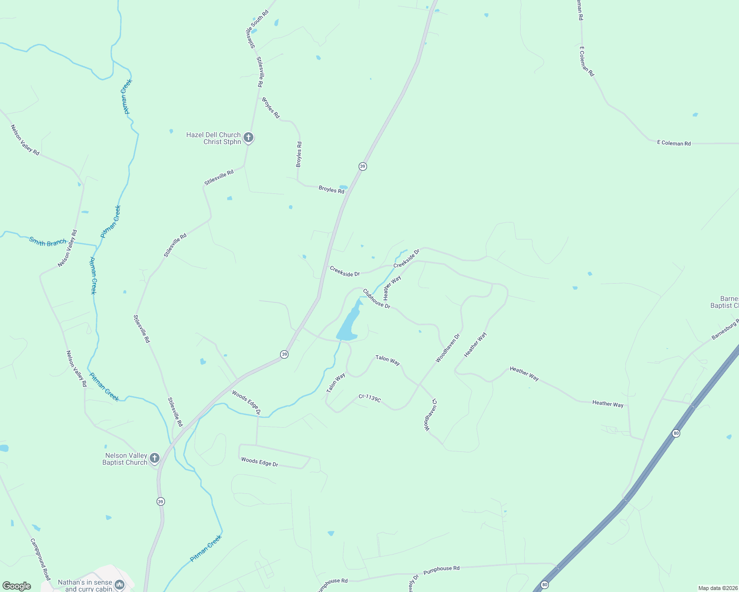 map of restaurants, bars, coffee shops, grocery stores, and more near 3600 Clubhouse Drive in Somerset