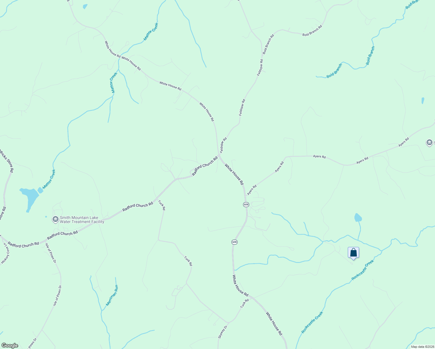 map of restaurants, bars, coffee shops, grocery stores, and more near 4015 White House Road in Moneta